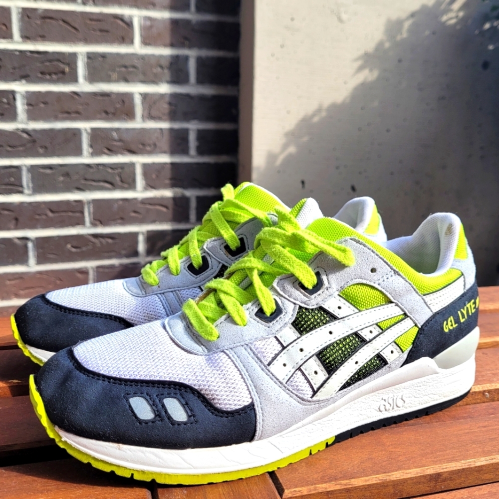 Asics Gel Lyte III White - White Model: H307N-0101 US 8 - CM 26